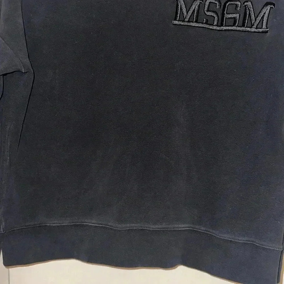 MSGM Black Hoodie Sweatshirt Size MED Long Sleeve - Picture 6 of 11